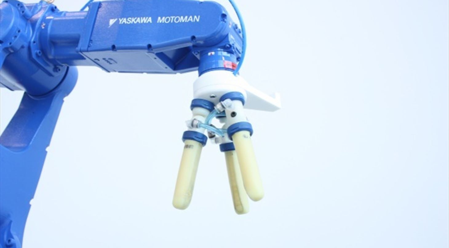 HybridGriber monteret på en robotarm.